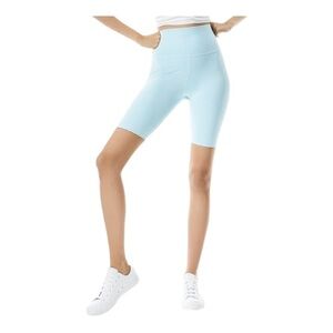 𝅺ALICE + OLIVIA Aaron High-Rise Biker Shorts (powder blue)